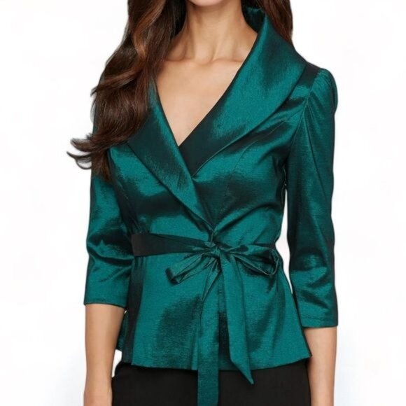 Alex Evenings Tops - Alex Evenings Women's Stretch Taffeta Blouse, Size L, New